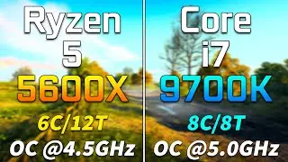 Ryzen 5 5600X @OC vs Core i7 9700K @OC | PC Gaming Tested
