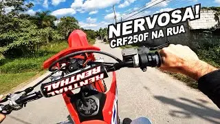😁CRF250F PRONTA, TESTANDO NA RUA❗