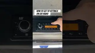 Как получить доступ к настройкам радиоприемника Caterpillar #caterpillar #tutorial #howto