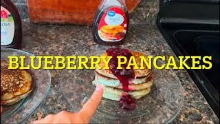 Fluffy Blueberry Pancakes 🫐🥞 | Easy Homemade Breakfast Recipe