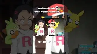 Ash and Goh Join Team Rocket 💀 #pokemon