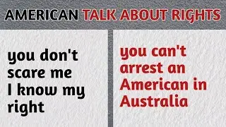 When Americans try to exercise thier American rights in Australia