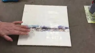 Enkaustik Arbeits-Tutorial mit Wachs und Rost