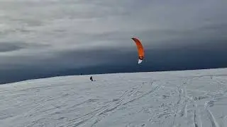 Snowkiting Muntele Mare #wintersports #baisoara 
