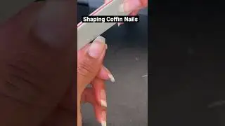How to Shape Coffin Nails #coffinnails #coffinshape