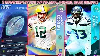 3 INSANE NEW LTD'S! 90 LTD RODGERS, JAMAL, WARD! FREE PACKS/TRAINING! STIMULUS PACKAGE! | MADDEN 21