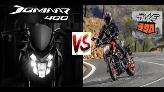 2017 Bajaj Dominar 400 vs 2017 Duke 390 Comparison Review || FIRST TIME EVER