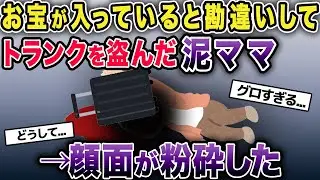 泥ママがトランクの中身はお宝だと勘違いしそのまま強奪→泥ママ、顔面粉砕【2chゆっくり解説】