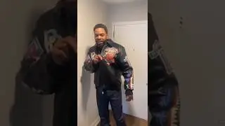 METHOD MAN SHOWS HIS NEW PELLE PELLE LEATHER JACKET.....