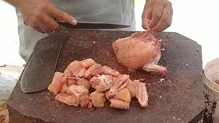 Super Fast Chicken Cutting Skills , How To Cut Whole Chicken ,Amazing Chicken Cutting Style Pakistan