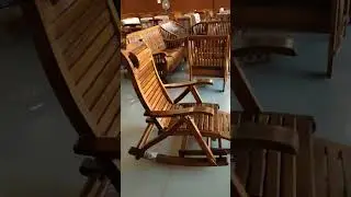 Foldable & adjustable Rocking easy chair made in Tek wood ; Good Quality
