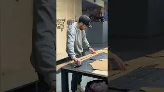 Тест как тянется заготовки нарезанные вдоль и поперек чепрака?!