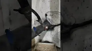 печь на отработке из газового баллона, с обдувом