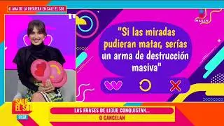 ¡Ana de la Reguera BLOQUEA a Mauricio Mancera por sus FRASES conquistadoras! I Sale el Sol