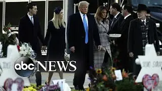 Trump greeted by protesters as he visits Pittsburgh synagogue