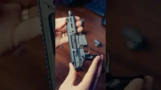 Best relaxing toy gun model on your own desk! 🌝 #asmr #fidget #miniaturemodel #toymodel #diecast