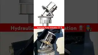 Hydraulic pump animation ⛽👩&zwj;🔧 #animation #mechanical #engineering #3d #cad 🔥
