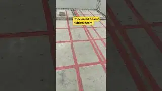Concealed or hidden beam in slab