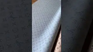LV leather fabric yard