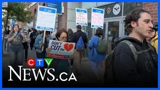 Workers hit the picket lines amid strike among Ontario college support staff