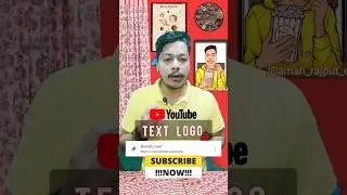 Make a presentation text logo|| #textlogo for #youtube