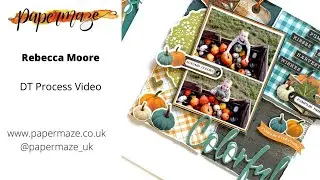 Colorful - Scrapbook Process Video #166 - Papermaze - Simple Vintage Country Harvest