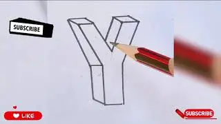 3D letter 'Y'| nameart | calligraphy| letter writing| with bhavnasuniqueworld 