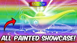 ALL PAINTED GENIE LAMPS SHOWCASE!! (Including Secret Colors!) Rocket League Season 19