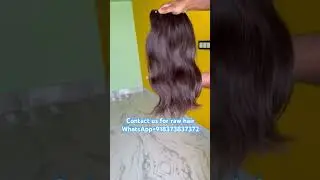 100% raw indian raw Unprocessed weft and bulk hair Extension #indianhair #rawhair #templecuthair
