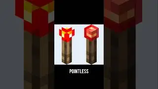 Changing The Redstone Torch Like This Is Pointless #gaming #minecraft #redstone #update