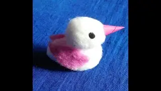Diy cotton bird/ easy bird making/ easy crafting/