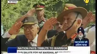 Nation pays tribute to IAF Marshal Arjan Singh