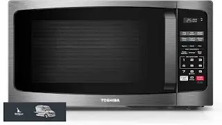 TOSHIBA ML EM09PA(BS) Small Microwave Oven with 6 Auto Menus Mute Function