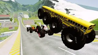 Epic High Speed monster trucks jumps Big & Small # 02 | CAR Stunt