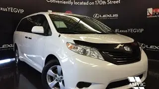 Used 2013 White Toyota Sienna V6 7-Pass FWD Walkaround Review | Loyldminster Alberta