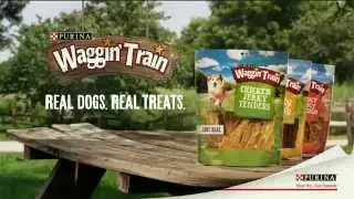 TV Spot - Purina - Waggin' Train - Real Meat Dog Treats - Chicken Jerky