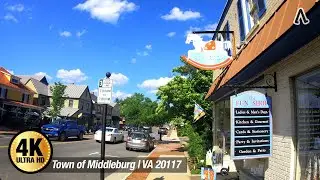 [4K] Town of Middleburg Part_2 | VA 20117 #WalikngMap #VAOldTown #ArtintheBurg