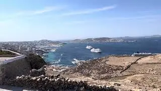 MYKONOS, GREECE - View of the Port