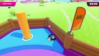 Fall Guys: Ultimate Knockout 4th win! 10 second tail grab.