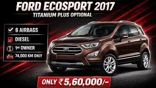 Ecosport titanium + (o) 6airbags vehicle for sale  only 5.5 lac