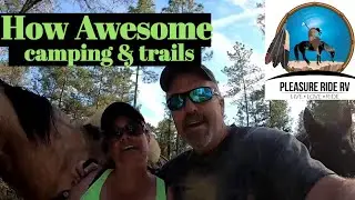 Free camping/Lake Panasoffkee/Florida trail riding and horse camping/Full time RV Living