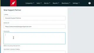 Adding Support Partners