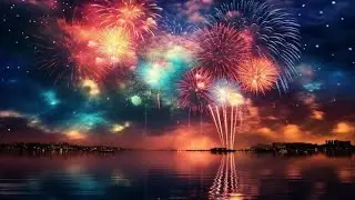 New Year Celebration in Bahrain 2025 #viralvideo #content #video #fireworks