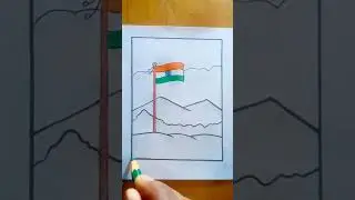how to viral shorts nature in flag draw #shorts #viralvideo #shortvideo #flag #draw #shorts