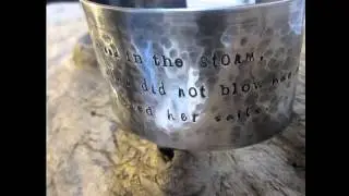WordsTo Wear Hand Stamped Cuff Bracelets