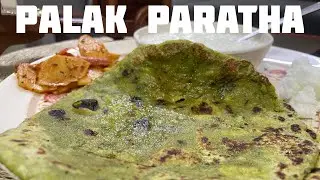 Palak  Paratha🫓 Healthy and Easy Recipe #healthy #palakrecipe #palakparatharecipe #paratharecipe 