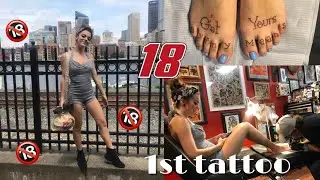 FIRST TATTOO/18TH BIRTHDAY VLOG + 5 MIN GRWM