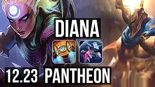 DIANA vs PANTHEON (MID) | 6/2/8, Dominating | KR Master | 12.23