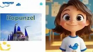 The Story of Rapunzel ✨Animated Fairy Tale English Practice / A1-A2 Level / English Learning