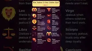 😏 How jealous is your zodiac sign? Some signs hide it better than others. #zodiac #astrology